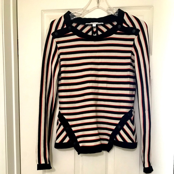 Veronica Beard stripe knit pullover - Picture 1 of 9